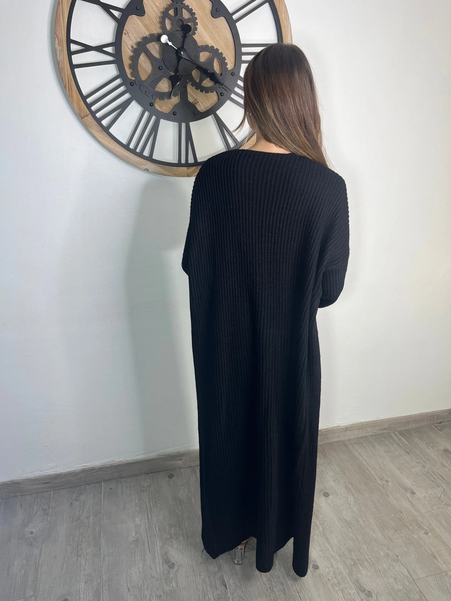 Ensemble "SOUTH" en maille - NOIR (Veste/Robe) THE ONE STORE