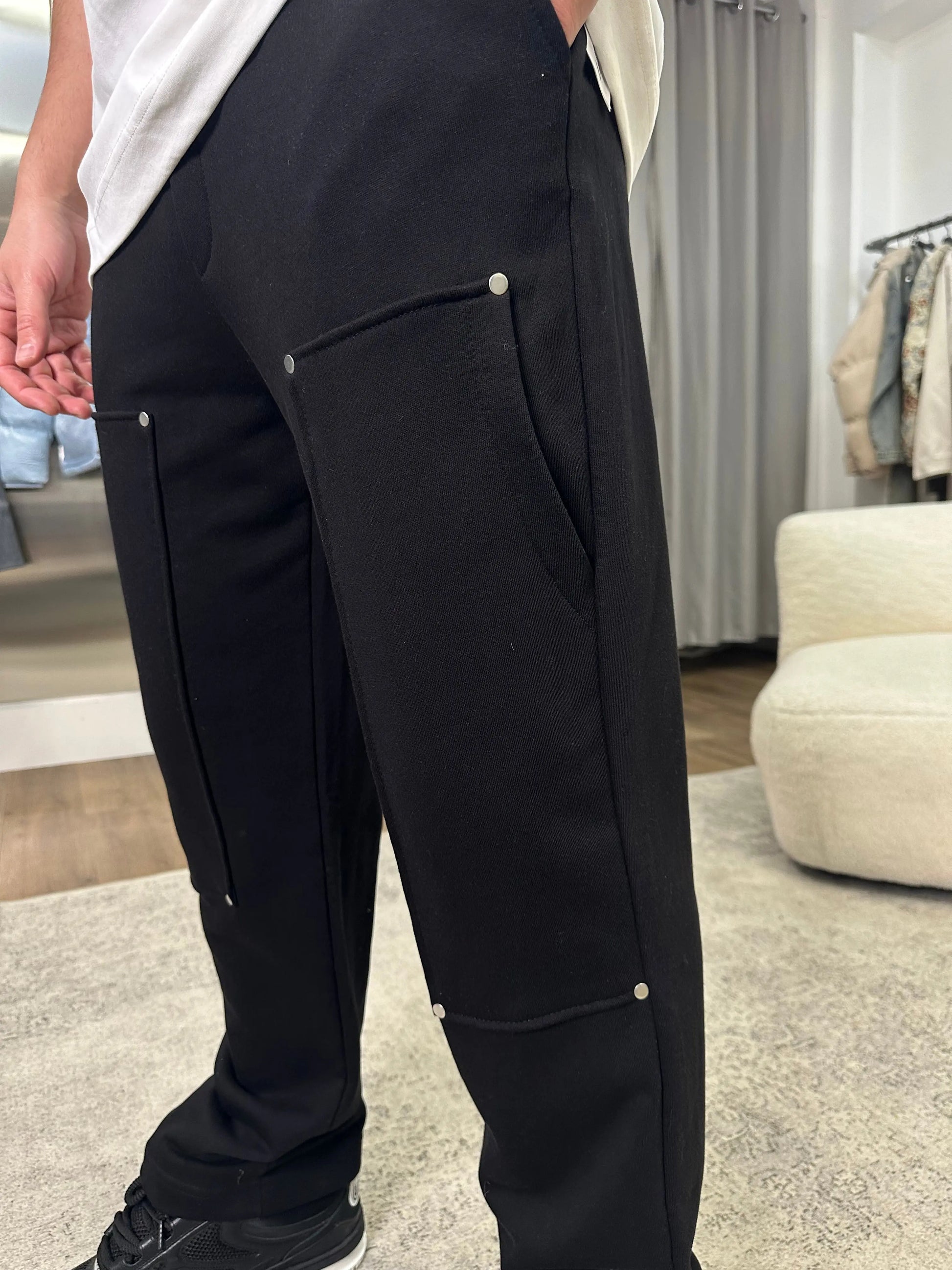 Pantalon jogging noir THE ONE STORE