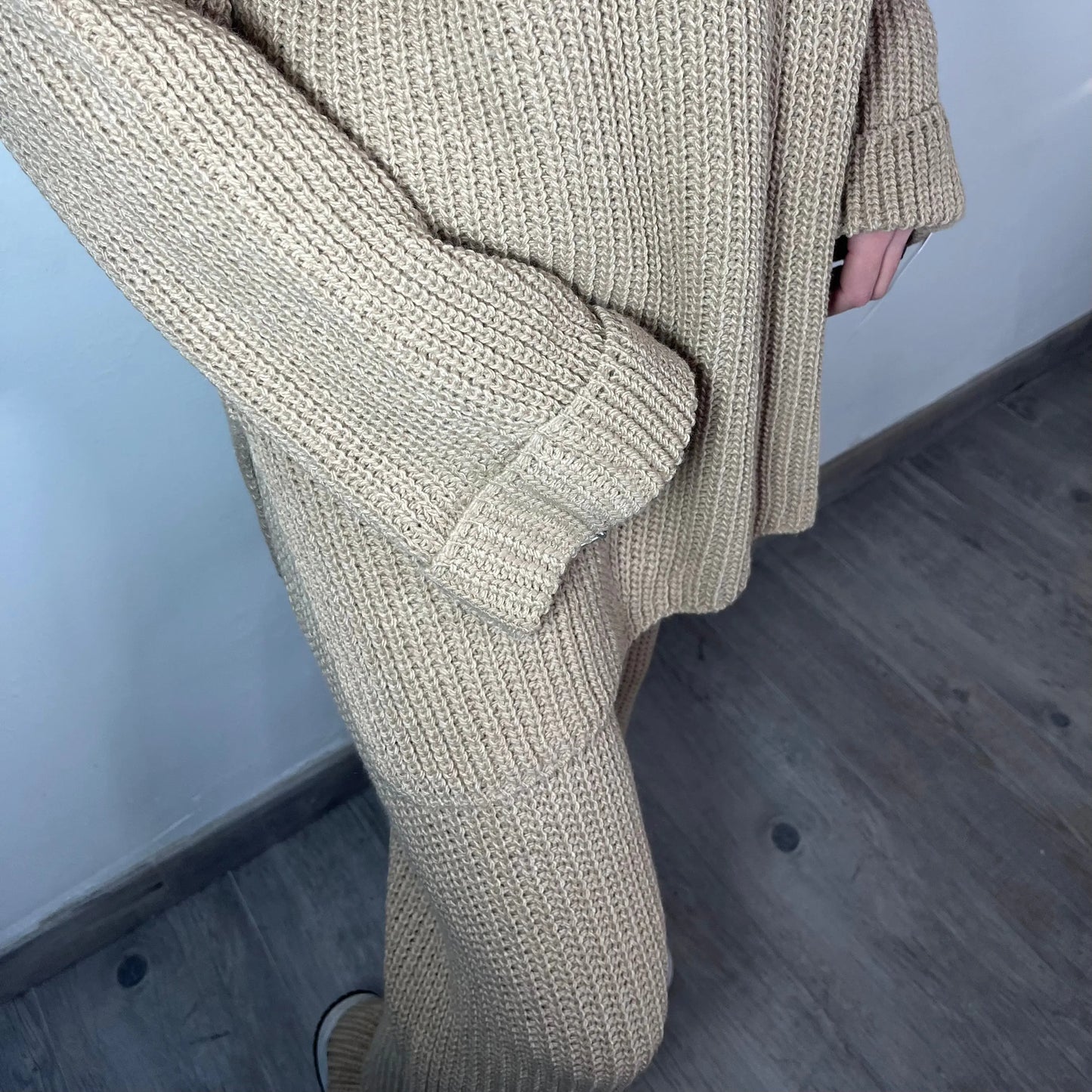 Ensemble en maille - BEIGE (Pull/Pantalon) THE ONE STORE