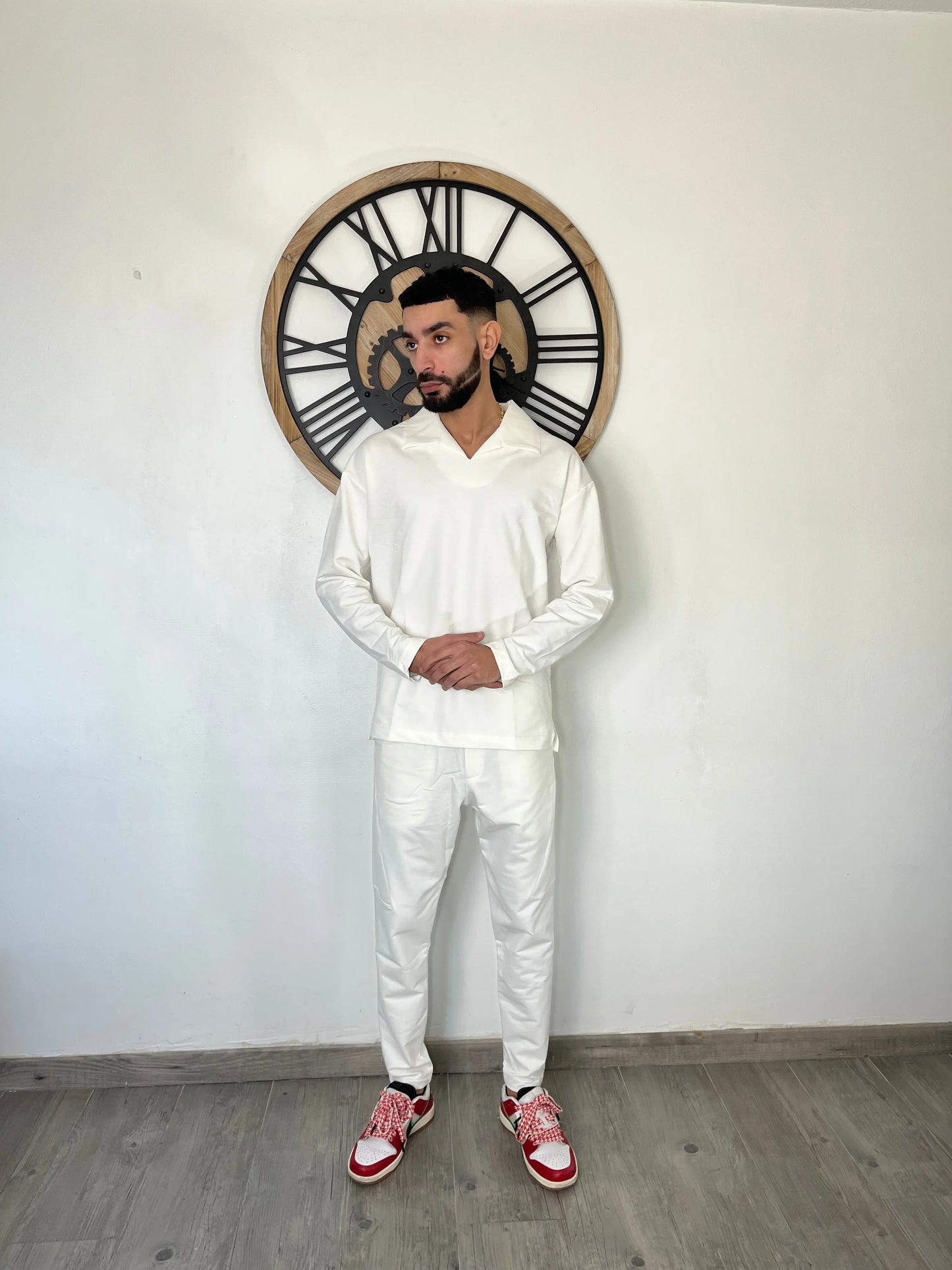 Ensemble "MARRAKECH" - BLANC (Polo/Pantalon) THE ONE STORE