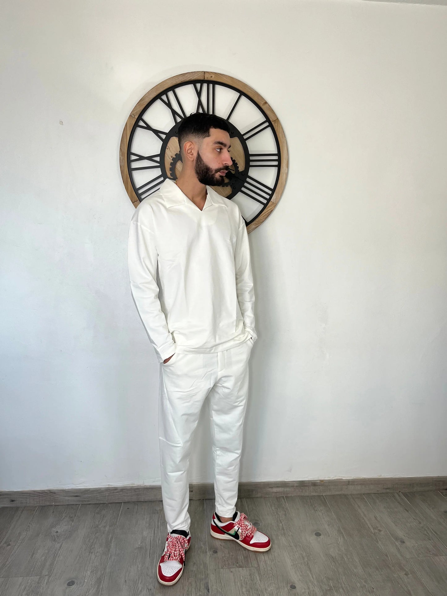 Ensemble "MARRAKECH" - BLANC (Polo/Pantalon) THE ONE STORE